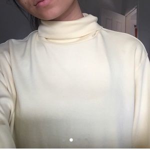 Yellow turtle neck, long sleeves